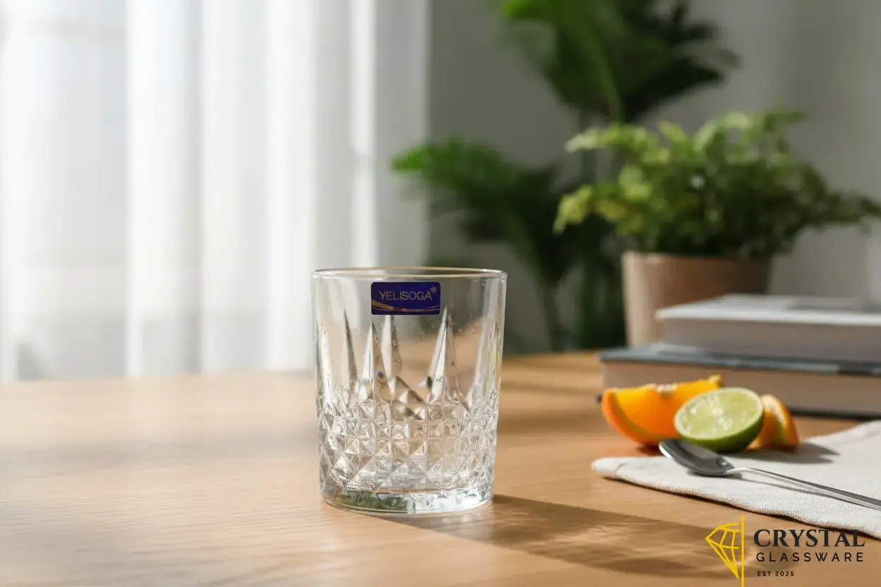 Delisoga Transparent Elegance Drinking Texture Glasses